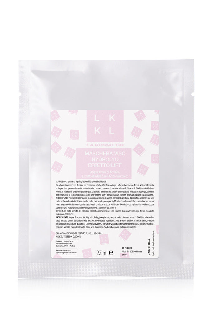 Maschera Viso Effetto Lift in Hydrolyo, 22 ml - La Kosmetic