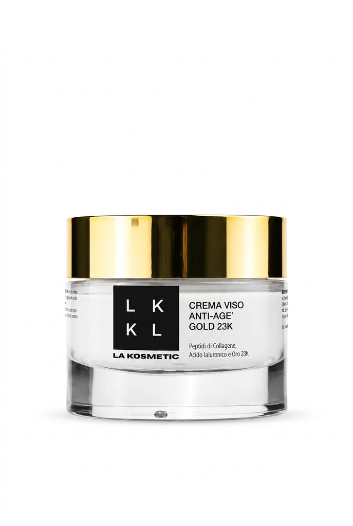 Crema Gold con vasetto ridotto nell’inquadratura