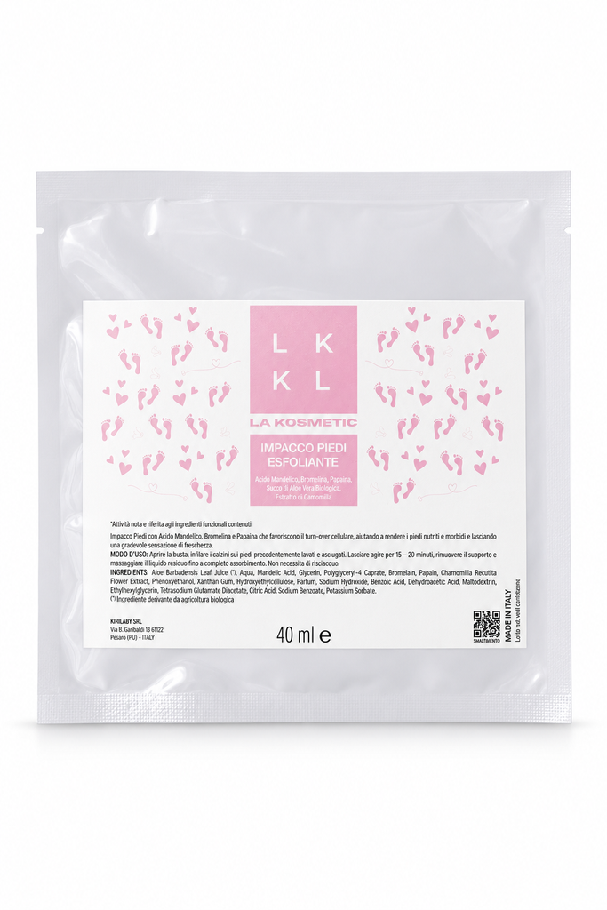 Impacco Piedi Esfoliante La Kosmetic, confezione da 40 ml