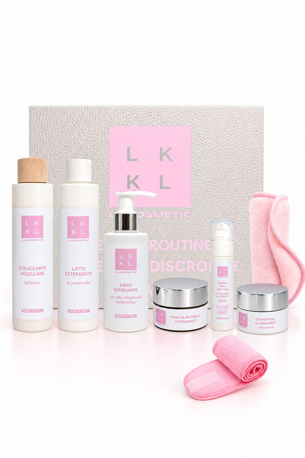 KIT BEAUTY ROUTINE PELLE CON DISCROMIE CUTANEE (MACCHIE) – dettaglio prodotto