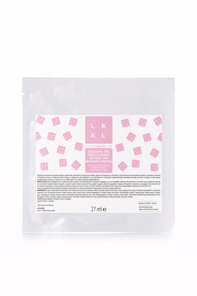 Maschera Viso Longevity Antiage in Biocollagene